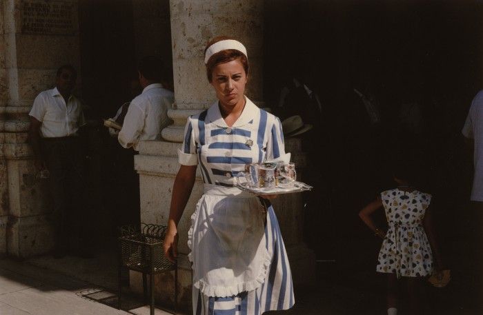 A French Waitress, Paris, 1961 by Stanley Marcus