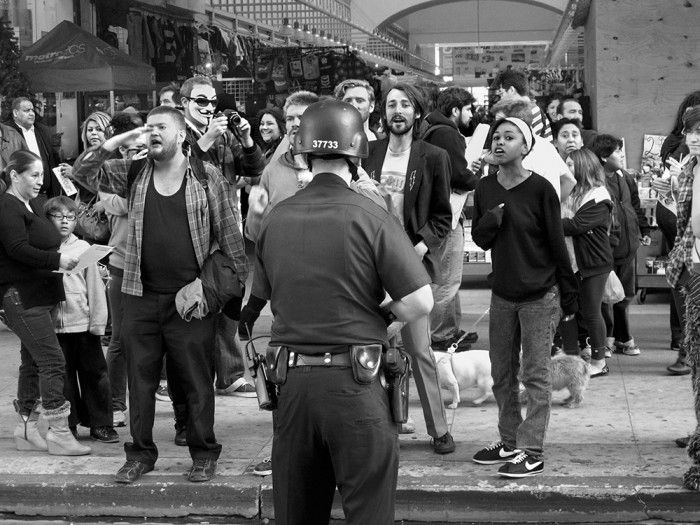 Occupy demonstration on Broadway, Los Angeles / Occupy, 2012-2011