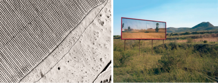 Jananne Al Ani, Aerial V (2011) and Corinne Silva, Imported Landscapes (2010)