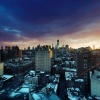 Winter Sunset West Village & Lower Manhattan New-York