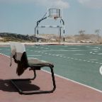Michael Dietrich - Basketball court at the Psagot Winery, located in the Pisgat Ze´ev neighborhood. The international community considers the Israeli settlements around East Jerusalem (City´s five Ring Neighborhoods) to which Pisgat Ze´ev and the Winery count, as illegal under international law