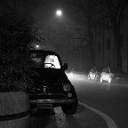Cristina Cadamuro -Fiat 500 in the night
