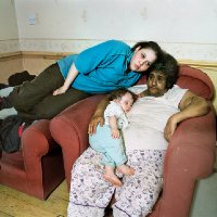 Sirkka-Liisa Konttinen - Kayleigh with her grandmother Lyn and baby Cody from Byker Revisited series