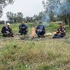 Christos J. Palios - Natural Mosquito Repellent and Four Albanian Gatherers | Halkidiki, Greece, 2015