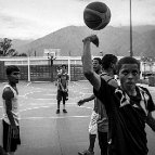 James Forde - Boy throws ball behind him