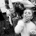 Jamie Johnson - Irish Traveller Girls with Candy Cigarettes