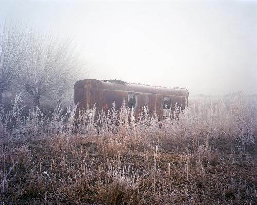 Elliott Verdier - Abandoned trailer near Mailuu Suu