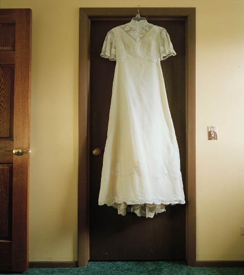 Sarah Baranski - Moms' Wedding Dress in my Childhood Bedroom