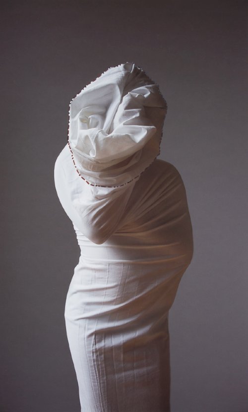 Anne-Laure Autin - Infinite Loop [pigment ink print, Morse code painted with my blood]
