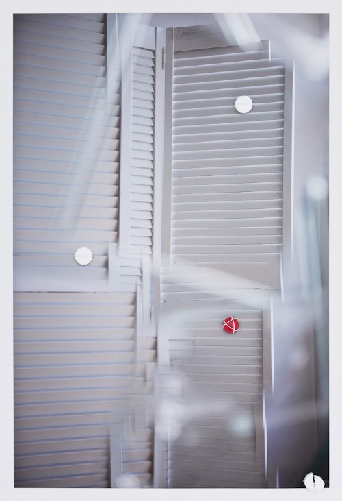 Anne-Laure Autin - Gravity [pigment ink print, hand-stitched pills]