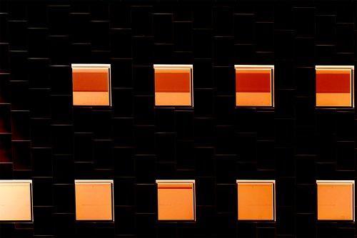 Carl Shubs - Orange with Black and White