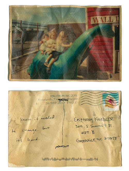Epiphany Knedler - Postcard #3, from adaptations series