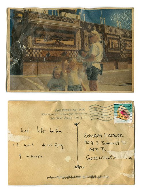 Epiphany Knedler - Postcard #1, from adaptations series